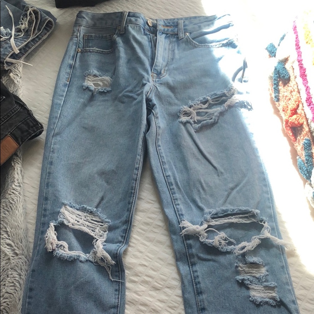 Light wash jeans